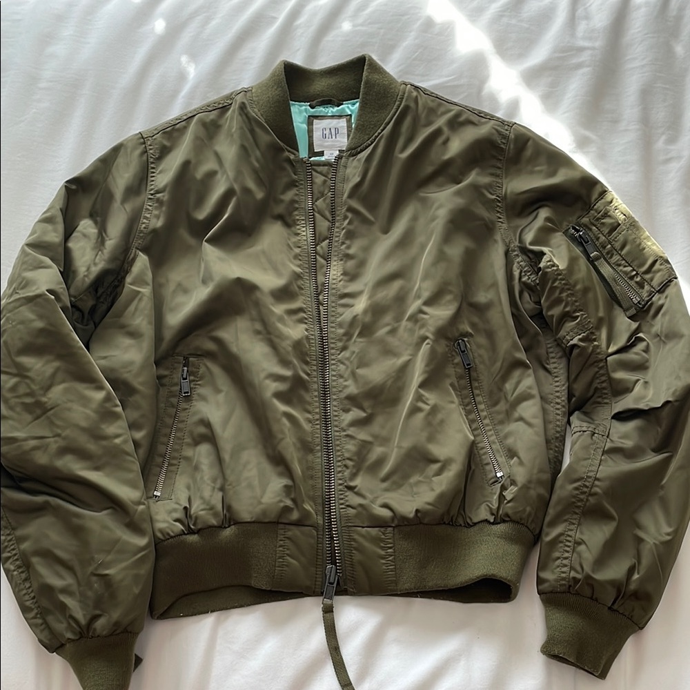 GAP Army Green Bomber Jacket